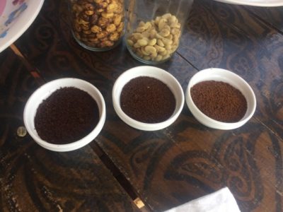 サンフアンララグナのコーヒー豆を挽いたもの