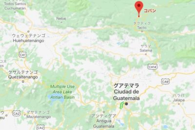 グアテマラコバンの地図
